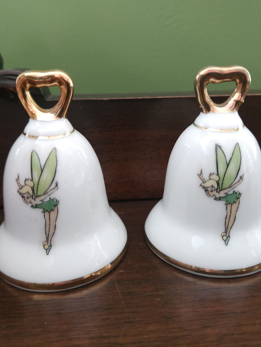 Vintage Disneyland Tinker Bell Salt & Pepper Shakers Made in Japan